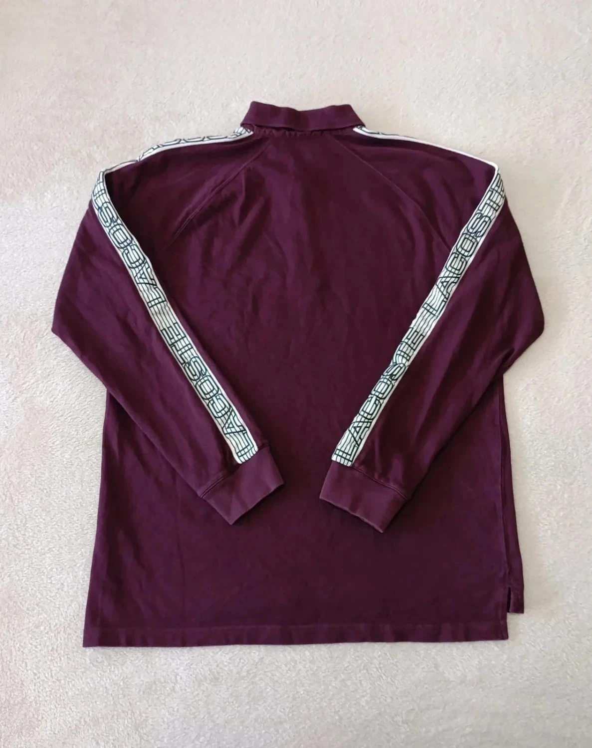 Polo Lacoste mangas largas burdeos Talla 4 – photo 3